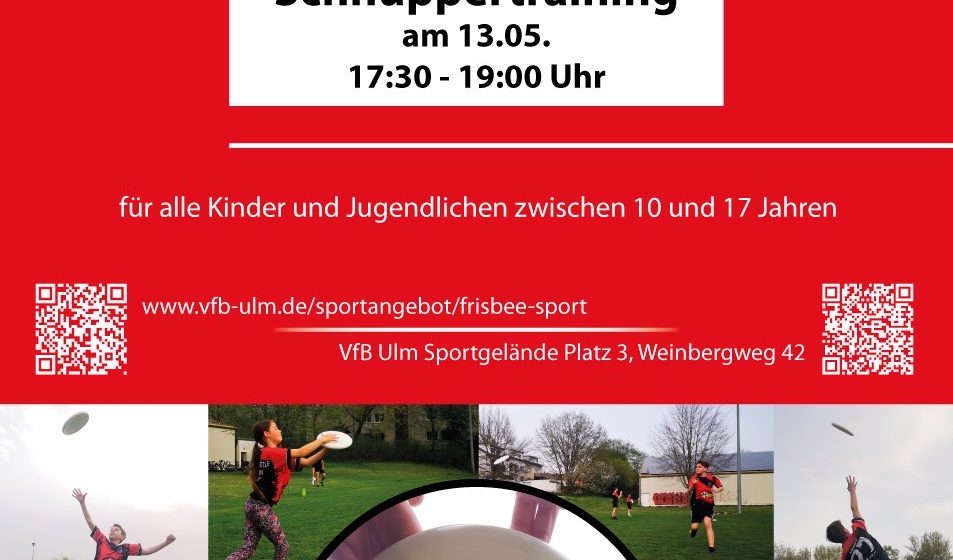 Flyer Jugend Schnuppertraining am 23.05.2024